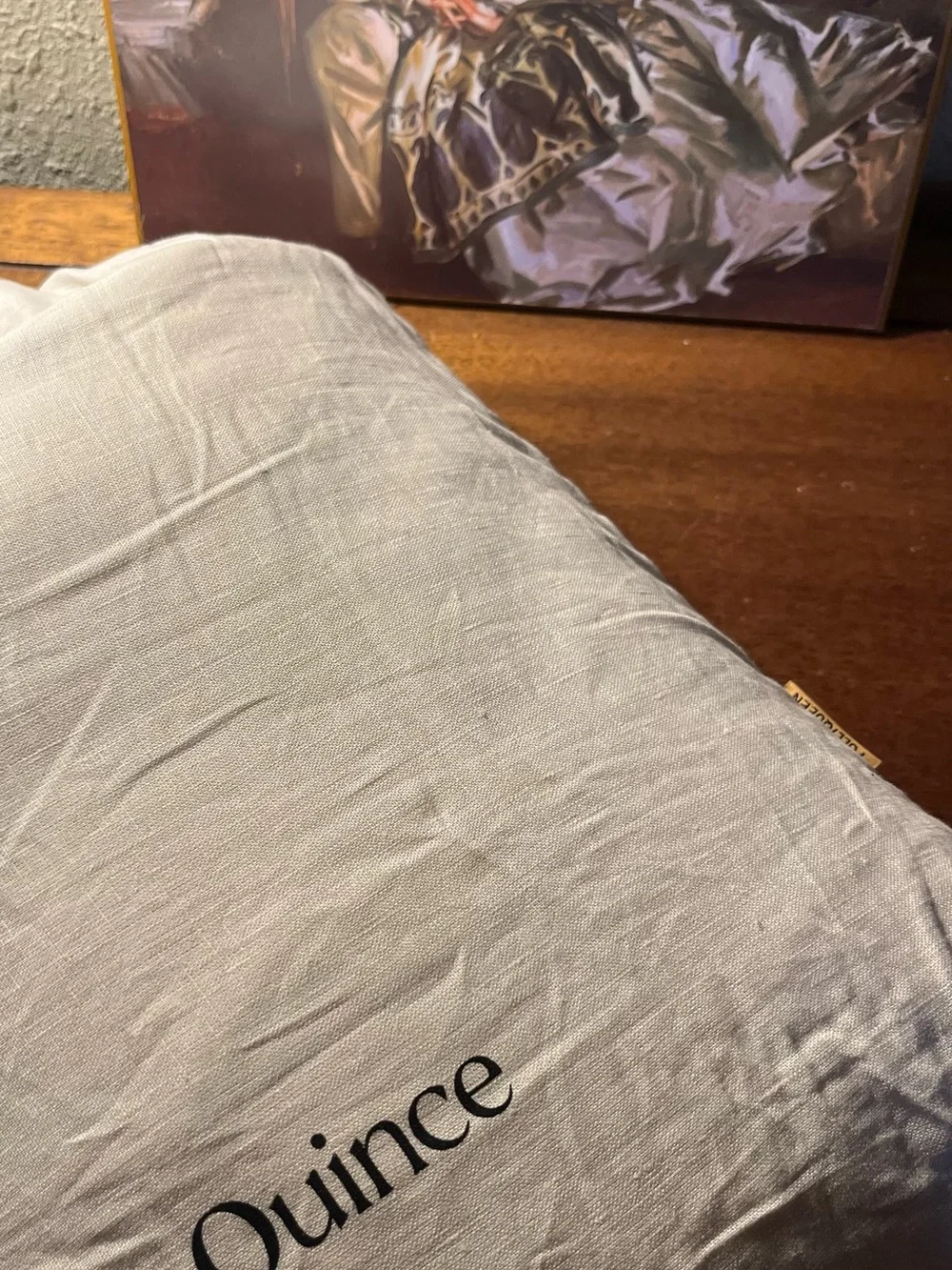 Quince European Linen Duvet Cover Set w/ Shams Full/Queen Sand NWOT MSRP $260
